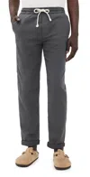 Marine Layer Saturday Stretch Beach Pants Faded Black In Faded Black