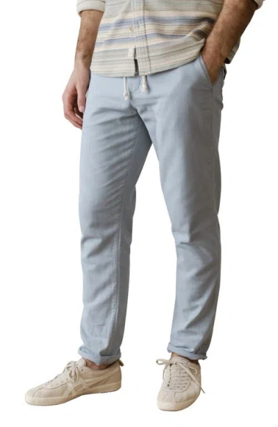 Marine Layer Saturday Stretch Cotton Drawstring Beach Pants In Blue