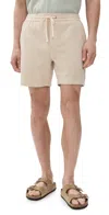 Marine Layer Saturday Stretch Selvage Shorts 6 Sand