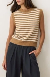 Marine Layer Sausalito Stripe Sweater Vest In Multi
