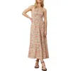 Marine Layer Selene Floral Smocked Tiered Maxi Sundress In Superbloom