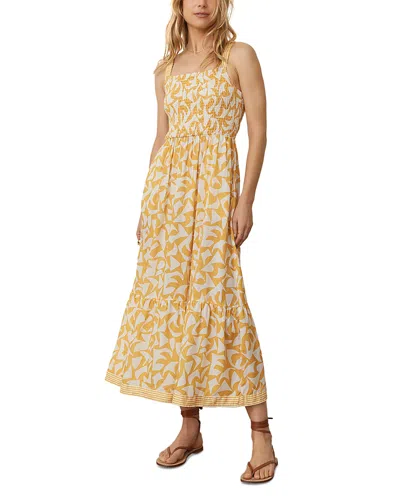 MARINE LAYER SELENE SMOCKED MAXI DRESS