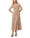 Marine Layer Selene Floral Smocked Tiered Maxi Sundress In Superbloom