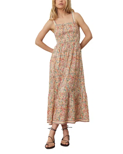 MARINE LAYER SELENE SMOCKED MAXI DRESS