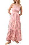MARINE LAYER MARINE LAYER SELENE STRIPE SMOCKED TIERED MAXI SUNDRESS