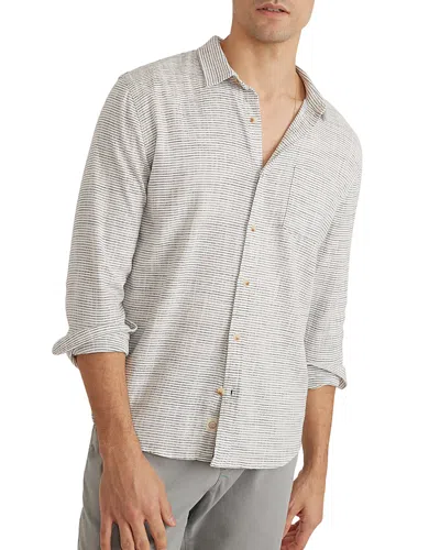 MARINE LAYER SELVAGE STRIPED LONG SLEEVE BUTTON FRONT SHIRT