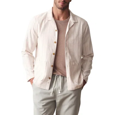 Marine Layer Sergio Hemp Blend Overshirt In Multi