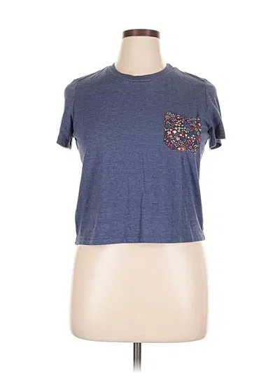 Pre-owned Marine Layer Short Sleeve T-shirt In Blue