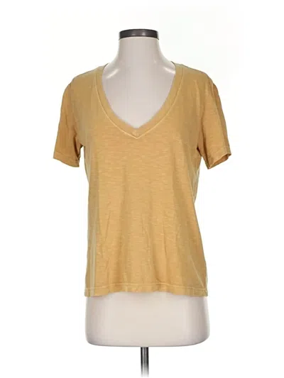 Pre-owned Marine Layer Short Sleeve T-shirt In Gold