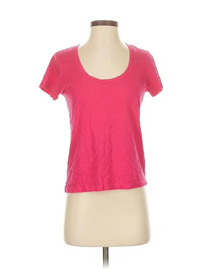 Pre-owned Marine Layer Short Sleeve T-shirt In Pink