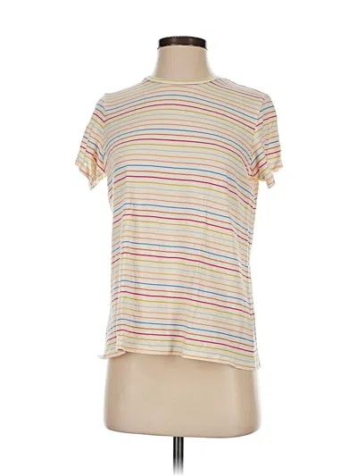 Pre-owned Marine Layer Short Sleeve T-shirt In White