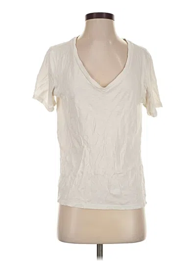 Pre-owned Marine Layer Short Sleeve T-shirt In Ivory