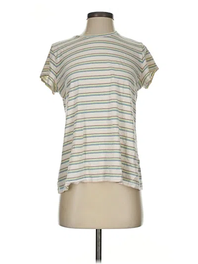 Pre-owned Marine Layer Short Sleeve T-shirt In Ivory