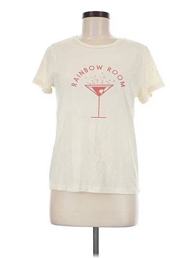 Pre-owned Marine Layer Short Sleeve T-shirt In Ivory