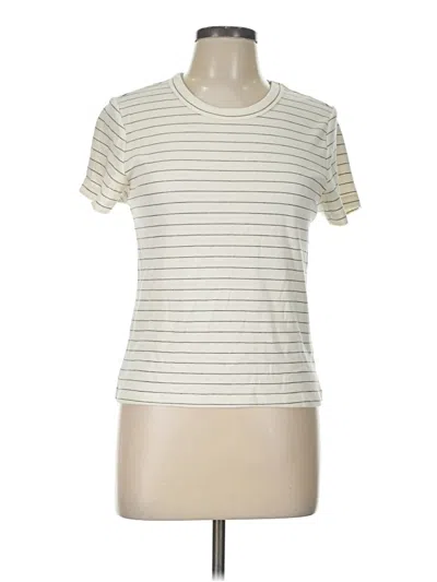 Pre-owned Marine Layer Short Sleeve T-shirt In Ivory