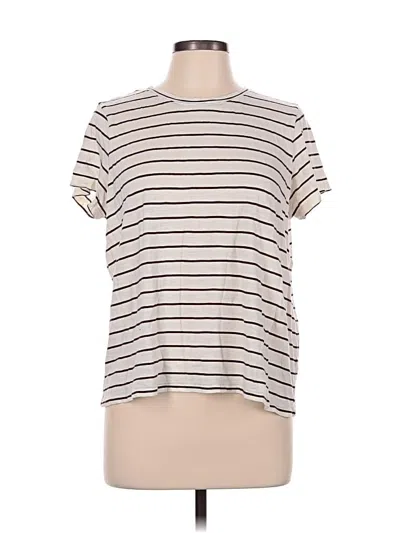 Pre-owned Marine Layer Short Sleeve T-shirt In Ivory