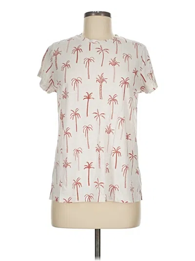 Pre-owned Marine Layer Short Sleeve T-shirt In Ivory