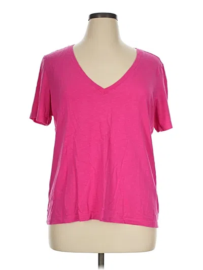 Pre-owned Marine Layer Short Sleeve T-shirt In Pink
