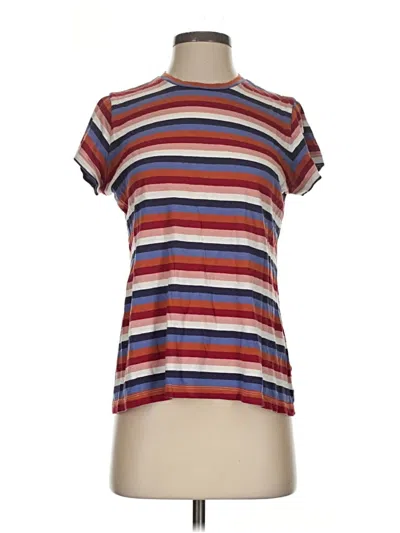Pre-owned Marine Layer Short Sleeve T-shirt In Red