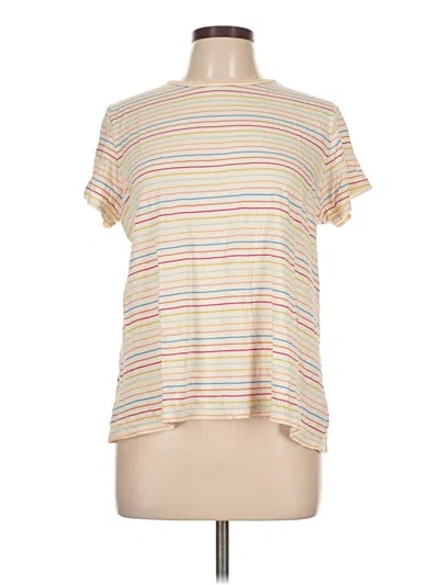 Pre-owned Marine Layer Short Sleeve T-shirt In White