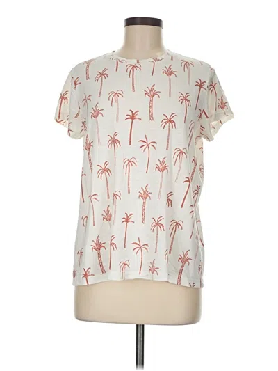 Pre-owned Marine Layer Short Sleeve T-shirt In White