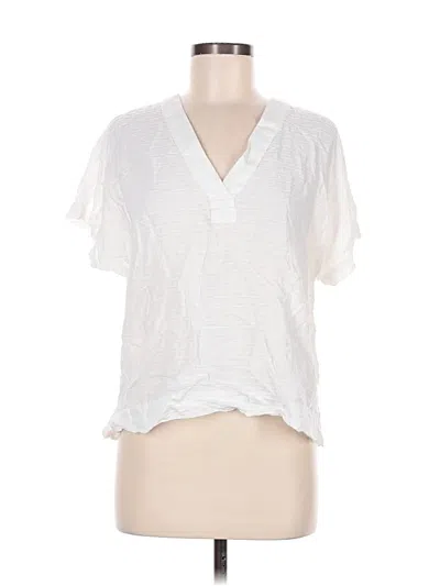 Pre-owned Marine Layer Short Sleeve T-shirt In White