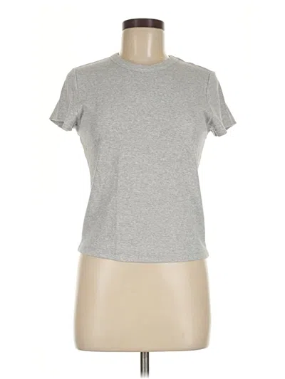 Pre-owned Marine Layer Short Sleeve Turtleneck In Gray