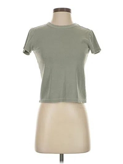 Pre-owned Marine Layer Short Sleeve Turtleneck In Green