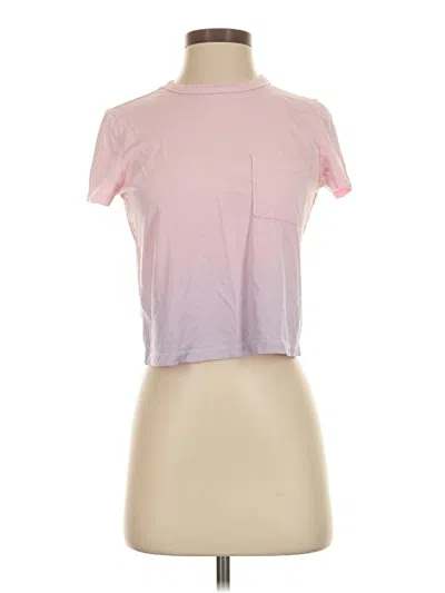 Pre-owned Marine Layer Short Sleeve Turtleneck In Pink