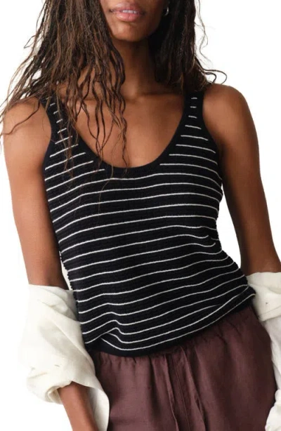 Marine Layer Siena Sweater Tank In Black