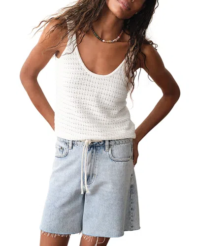 Marine Layer Siena Sweater Tank Top In White