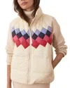 Marine Layer Archive Sierra Puffer Vest In Ant White
