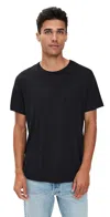 Marine Layer Signature Crew Tee Black In Black