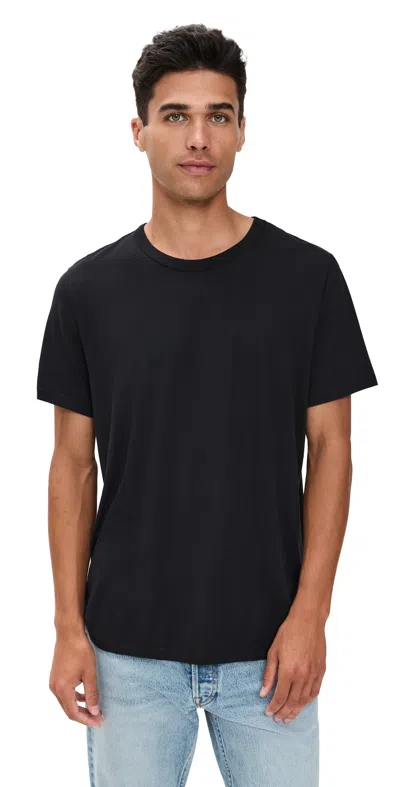 MARINE LAYER SIGNATURE CREW TEE BLACK