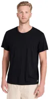 Marine Layer Signature Crew Tee Black In Black