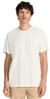 Marine Layer Signature Sea Change Crew Tee Antique White In White