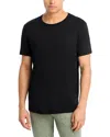 Marine Layer Signature Crewneck Solid Tee In Black