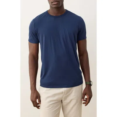 Marine Layer Signature Crewneck T-shirt In Blue