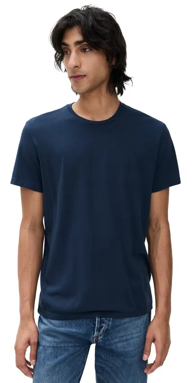 Marine Layer Signature Crewneck Tee True Navy