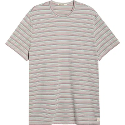 Marine Layer Signature Jacquard Stripe T-shirt In Multi