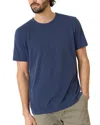 Marine Layer Signature Jacquard Tee In Mood Indigo