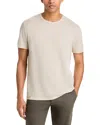 Marine Layer Signature Jacquard Crewneck T-shirt In Neutral