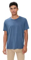 Marine Layer Signature Sea Change Crew Tee Vintage Indigo In Blue