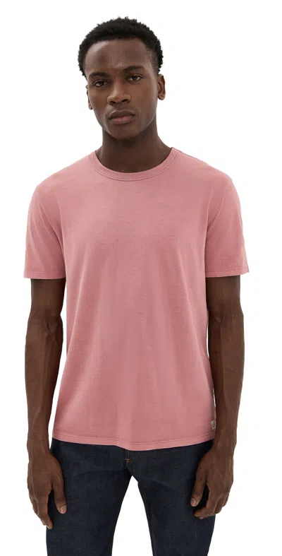 Marine Layer Signature Sea Change Crew Tee Withered Rose