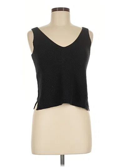 Pre-owned Marine Layer Sleeveless Top Black Sweetheart Neckline Tops