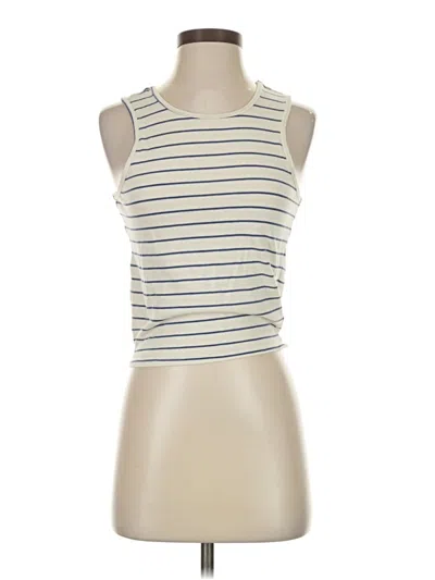 Pre-owned Marine Layer Sleeveless T-shirt In White