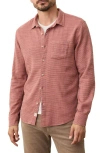 Marine Layer Slim Fit Stripe Stretch Selvage Button-up Shirt In Pink