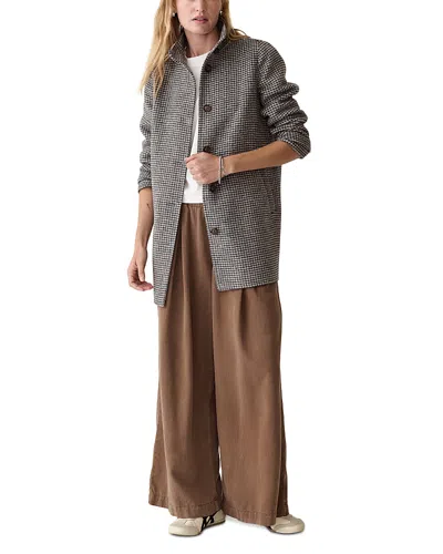 Marine Layer Stephanie Stand Collar Coat In Multi