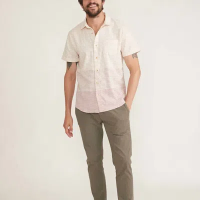 Marine Layer Stretch Selvage Shirt In Pink
