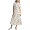 Marine Layer Stripe Tiered T-shirt Dress